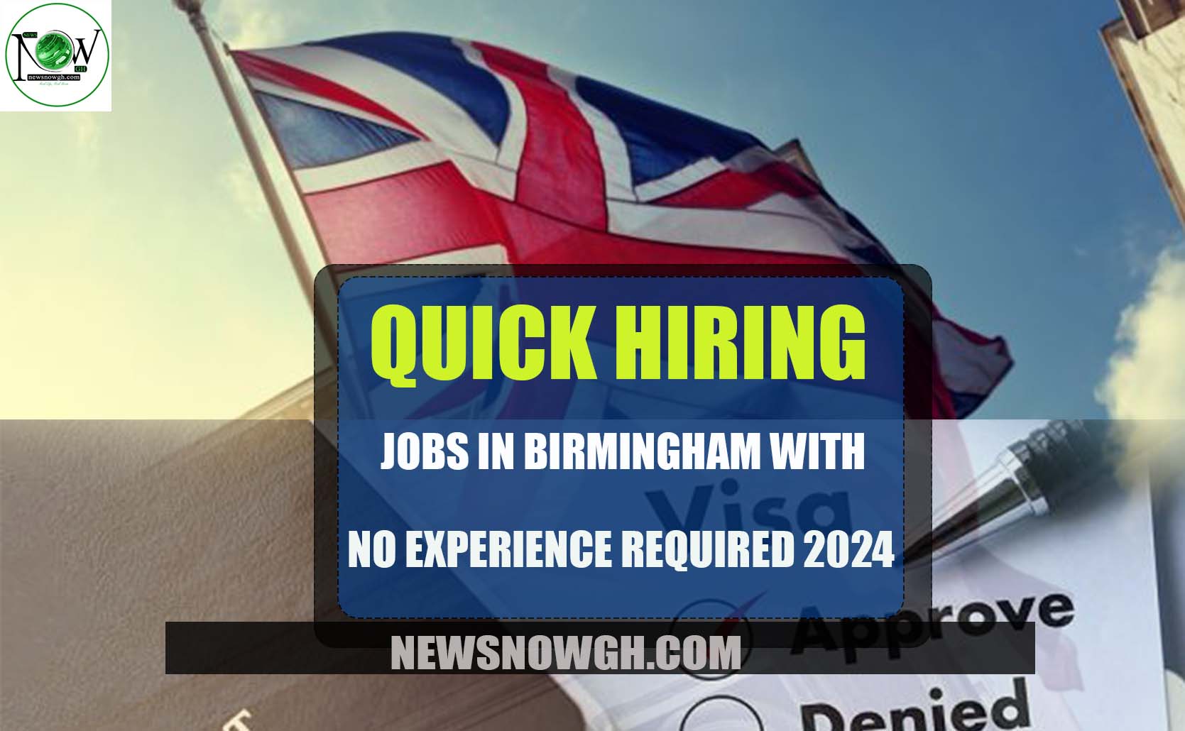 Jobs in Birmingham with No Experience Required 2024