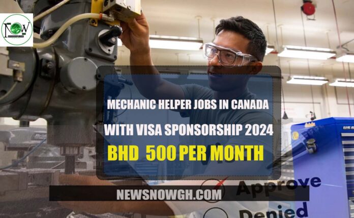 Mechanic Helper Jobs in Canada