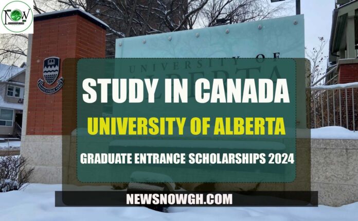 University Of Alberta Entrance Graduate Scholarships
