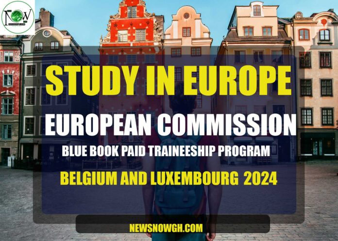 European Commission Blue Book Paid Traineeship Program