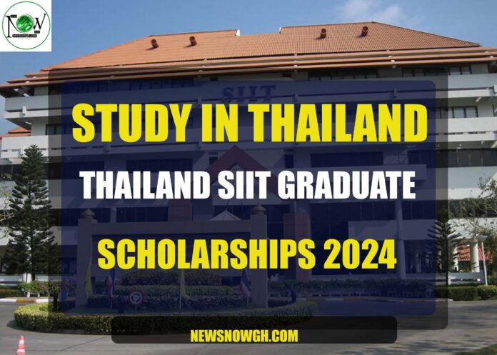 Thailand SIIT Graduate Scholarship