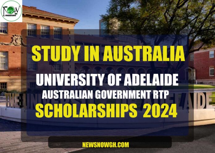 University Of Adelaide Australian Government RTP Scholarship