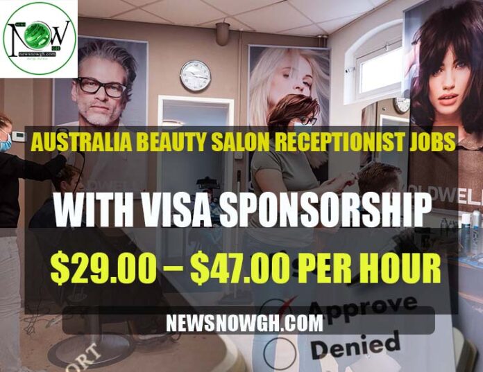 Australia Beauty Salon Receptionist Jobs