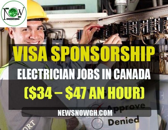 Visa Sponsorship Electrician Jobs in Canada