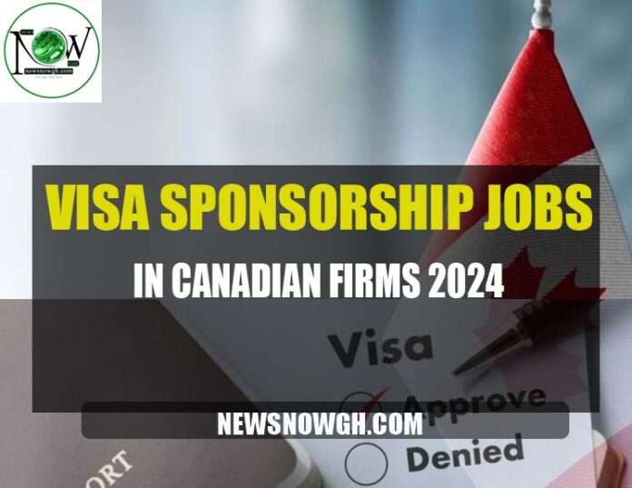 Sponsorship Jobs in Canadian Firms