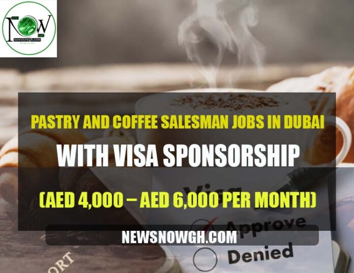 Pastry and Coffee Salesman Jobs in Dubai