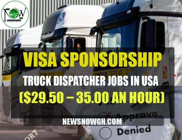Visa Sponsorship Truck Dispatcher Jobs in USA 