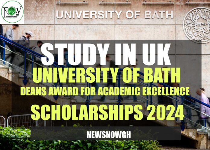 University of Bath Deans Award for Academic Excellence Scholarship