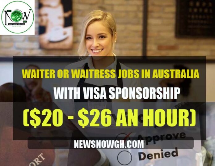 Waiter or Waitress Jobs in Australia