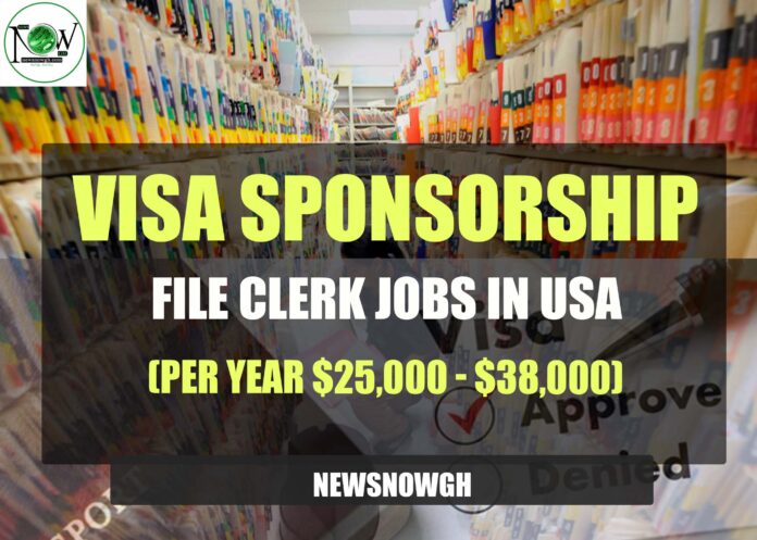File Clerk Jobs in USA