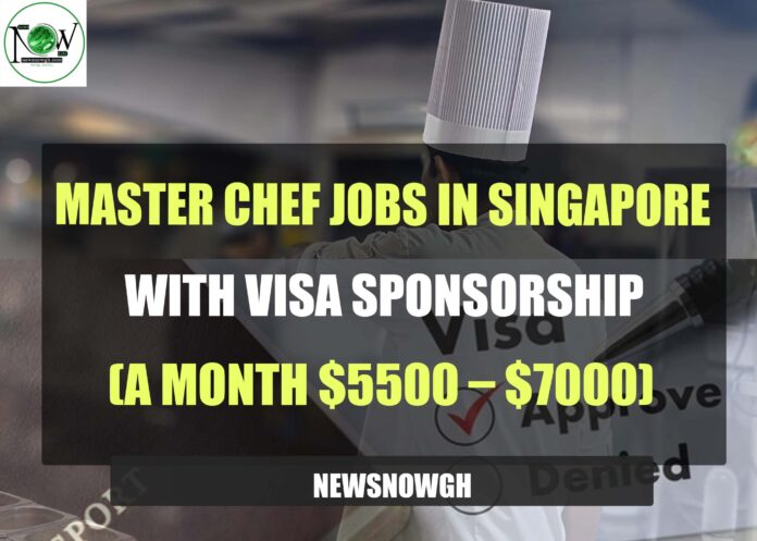 Master Chef Jobs in Singapore