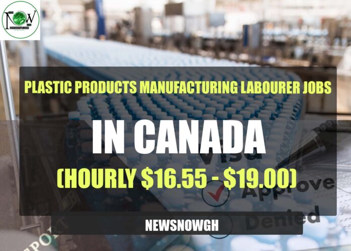 Plastic Products Manufacturing Labourer Jobs in Canada