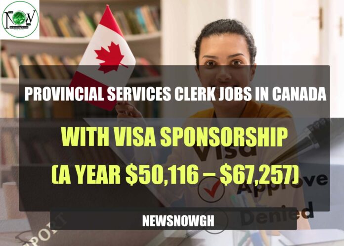 Provincial Services Clerk Jobs in Canada