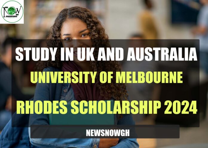 University of Melbourne Rhodes Scholarship