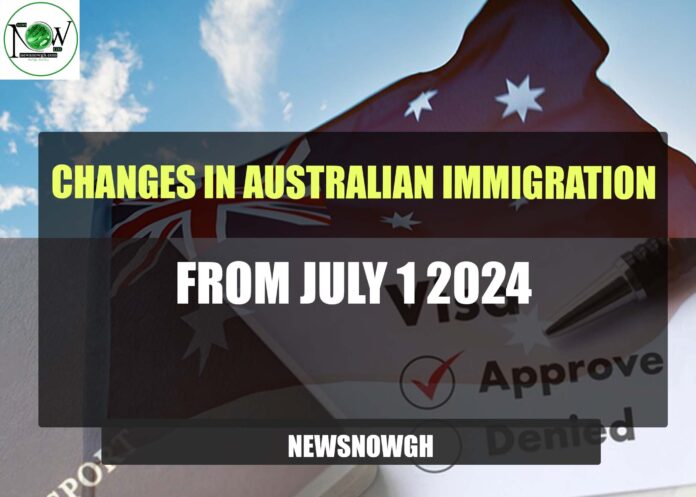 Changes in Australian Immigration from July 1 2024