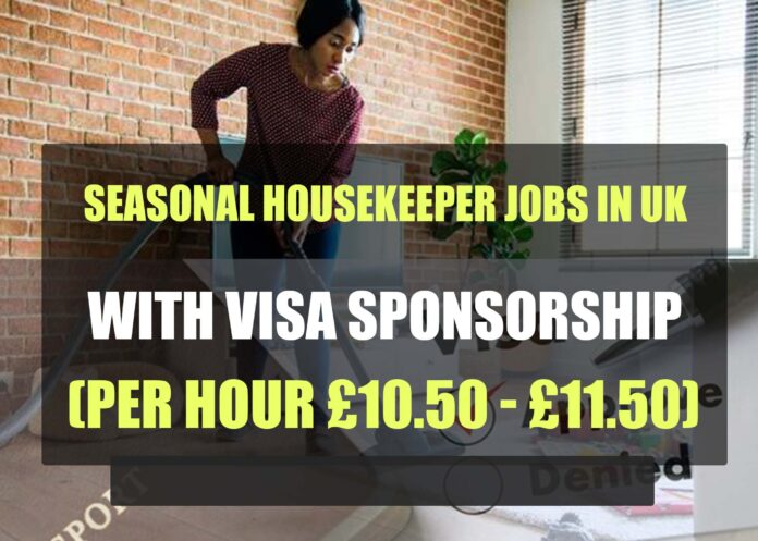 Seasonal Housekeeper Jobs in UK