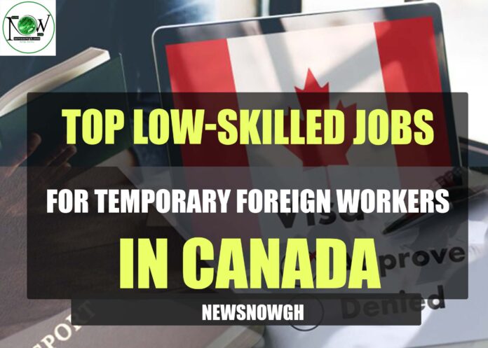 Top Low-skilled Jobs For Temporary Foreign Workers in Canada
