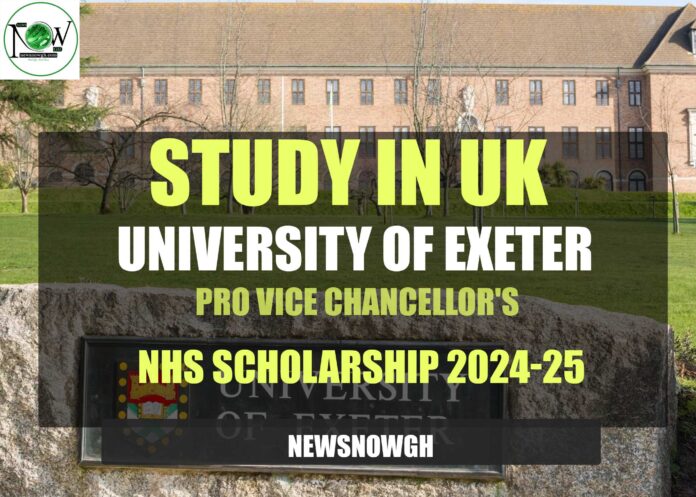 University of Exeter Pro Vice Chancellor's NHS Scholarship