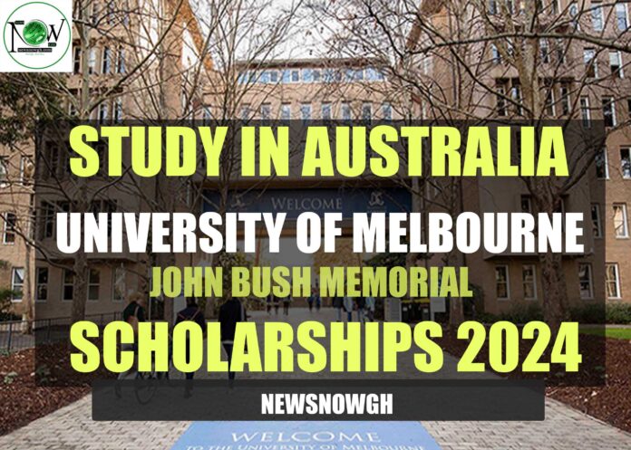 University of Melbourne John Bush Memorial Scholarships
