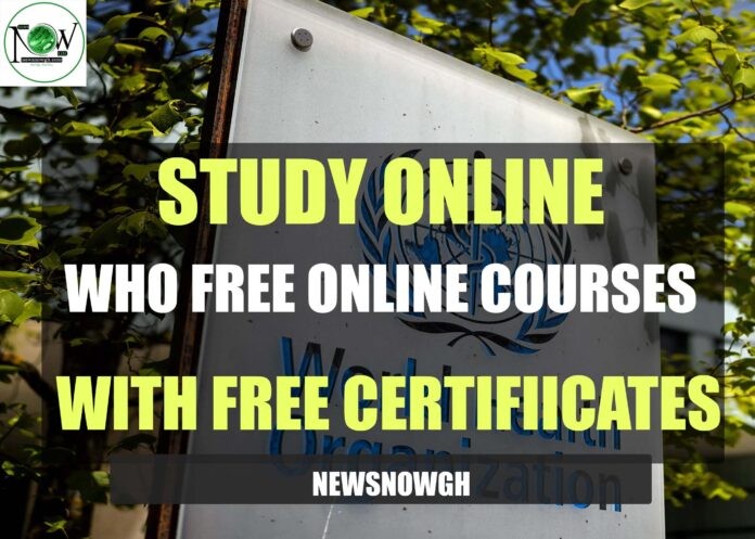 WHO Free Online Courses