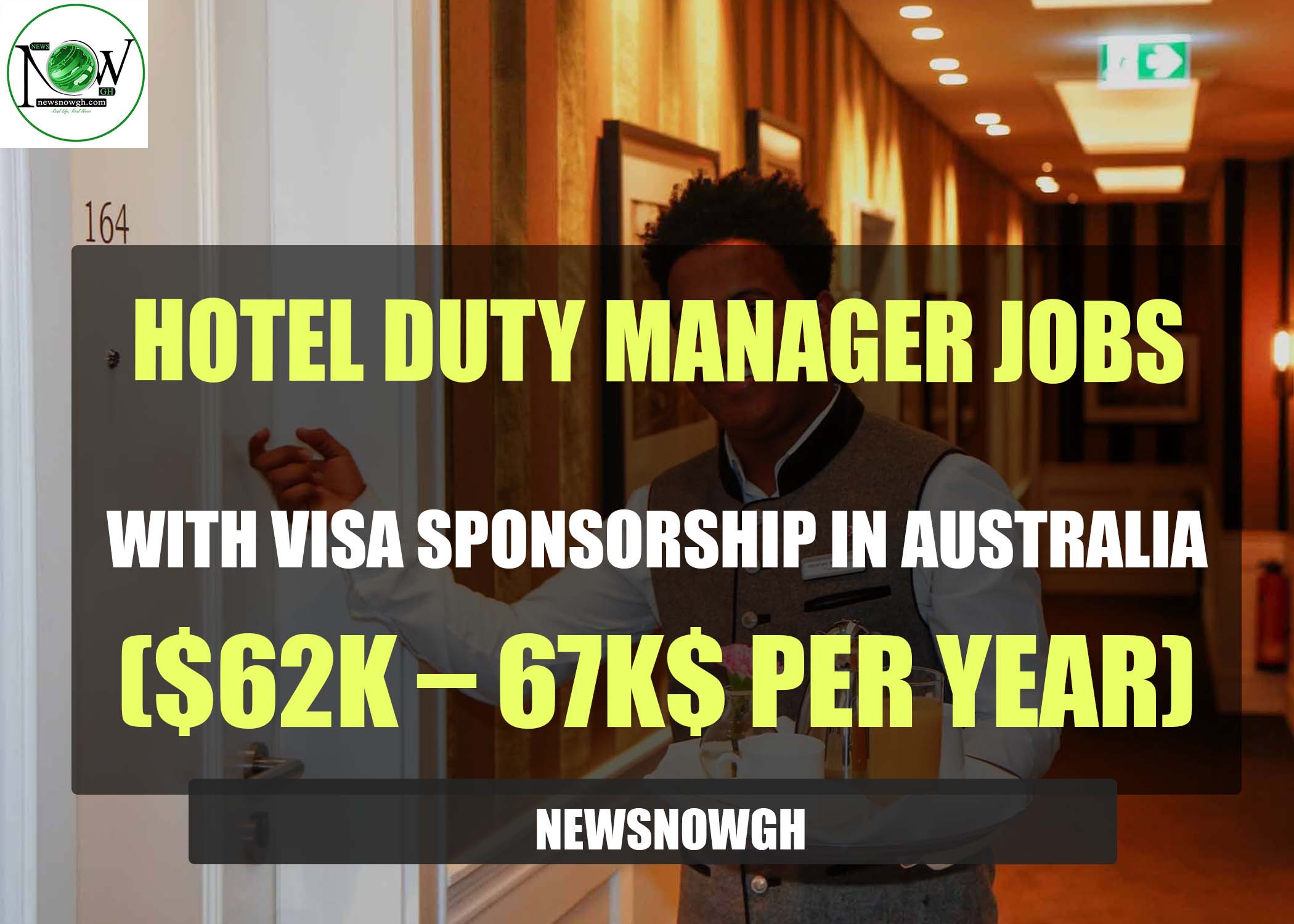 Hotel Duty Manager Jobs With Visa Sponsorship In Australia 62K 67K