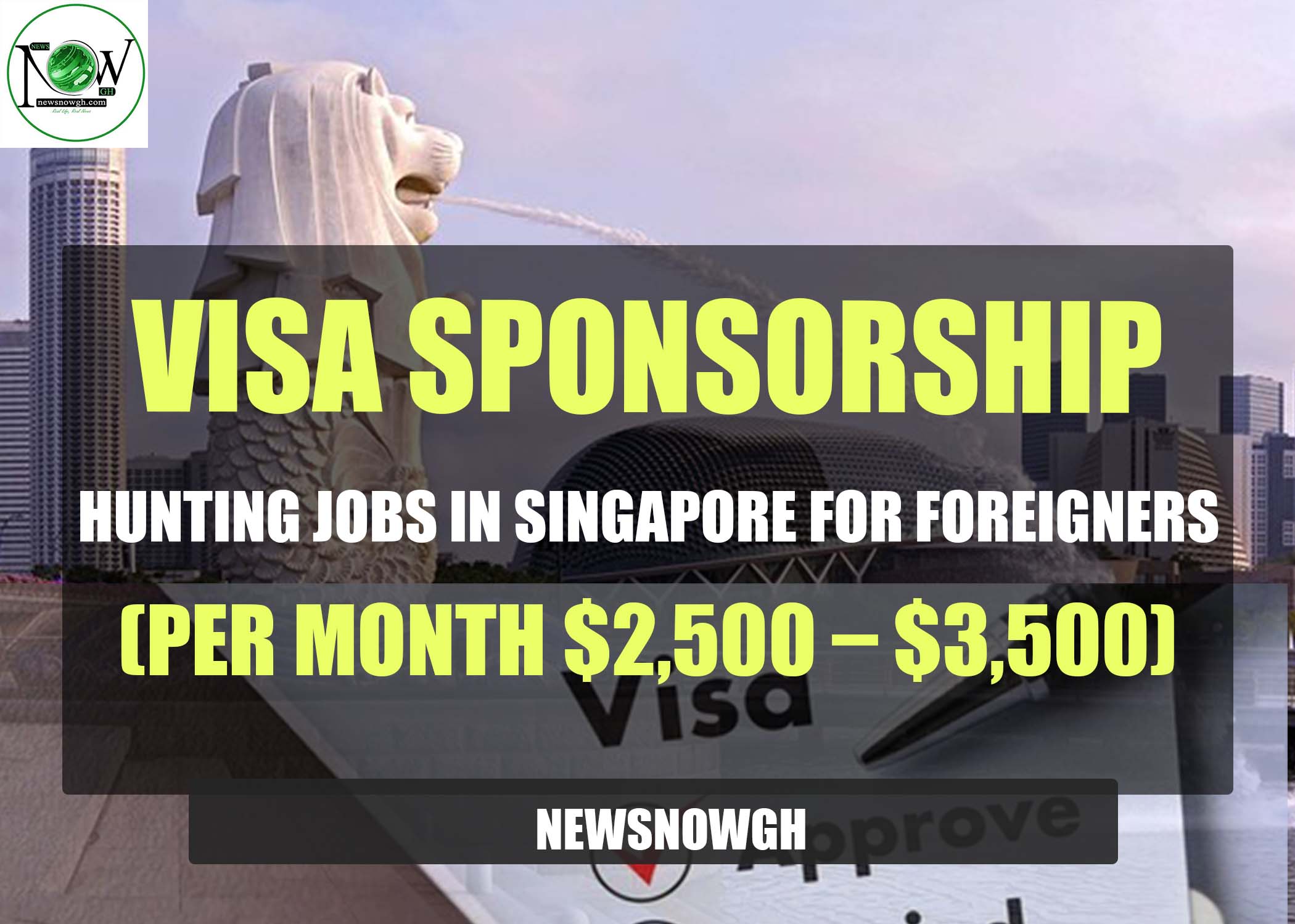 Job Openings In Singapore For Foreigners newsnowgh.com