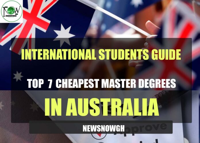 Top 7 Cheapest Master Degrees in Australia