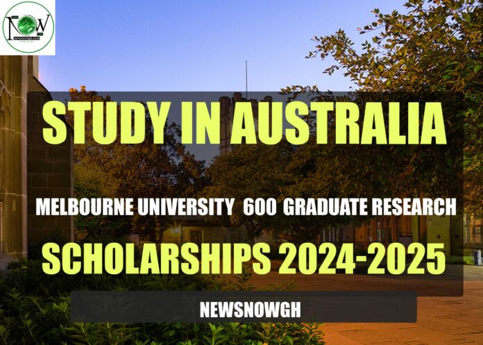 Melbourne University 600 Graduate Research Scholarships