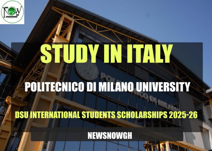 Politecnico di Milano University DSU International Students Scholarships