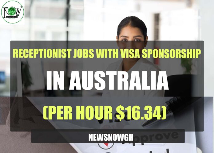 Receptionist Jobs with Visa Sponsorship in Australia