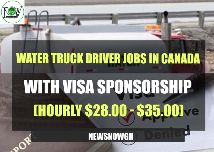Water Truck Driver Jobs in Canada