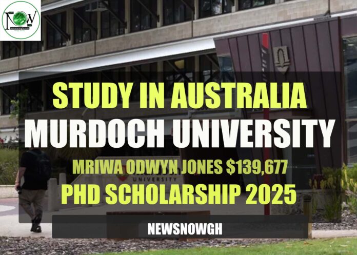 Murdoch University MRIWA Odwyn Jones $139,677 PhD Scholarship