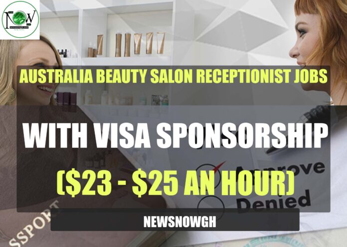 Australia Beauty Salon Receptionist Jobs