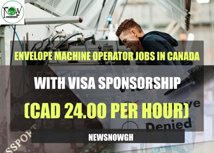 Envelope Machine Operator Jobs in Canada