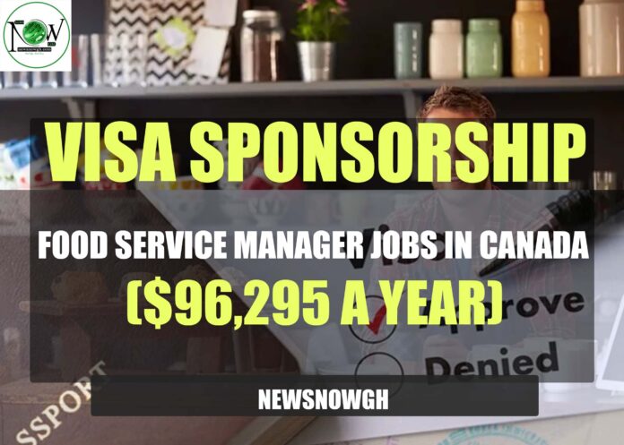 Food Service Manager Jobs in Canada