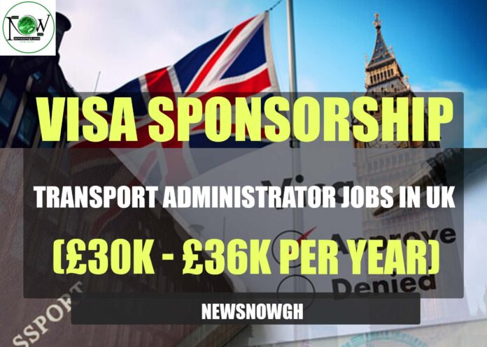 Transport Administrator Jobs in UK