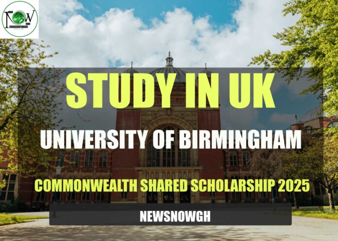 University of Birmingham Commonwealth Shared Scholarship