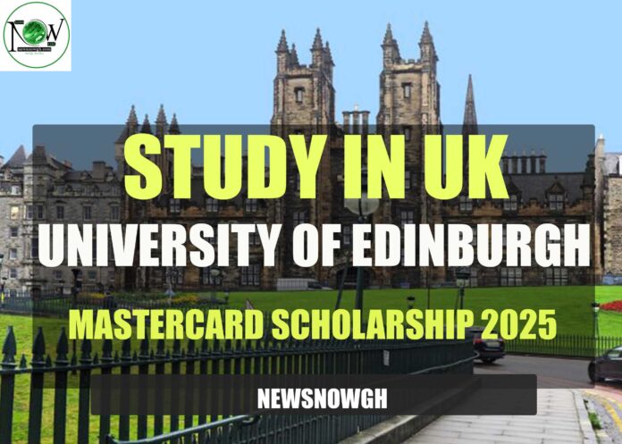 University of Edinburgh MasterCard Scholarship