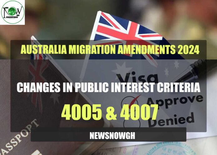 Australia Migration Amendments