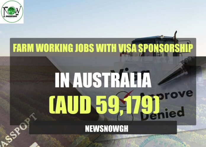 Farm Working Jobs with Visa Sponsorship in Australia