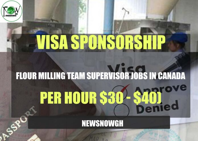 Flour Milling Team Supervisor Jobs in Canada