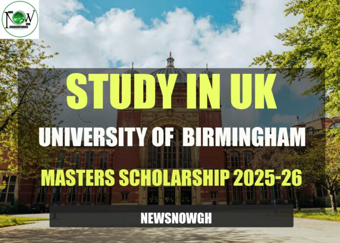 University of Birmingham Masters Scholarship