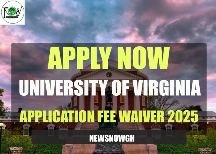 University of Virginia application fee waiver