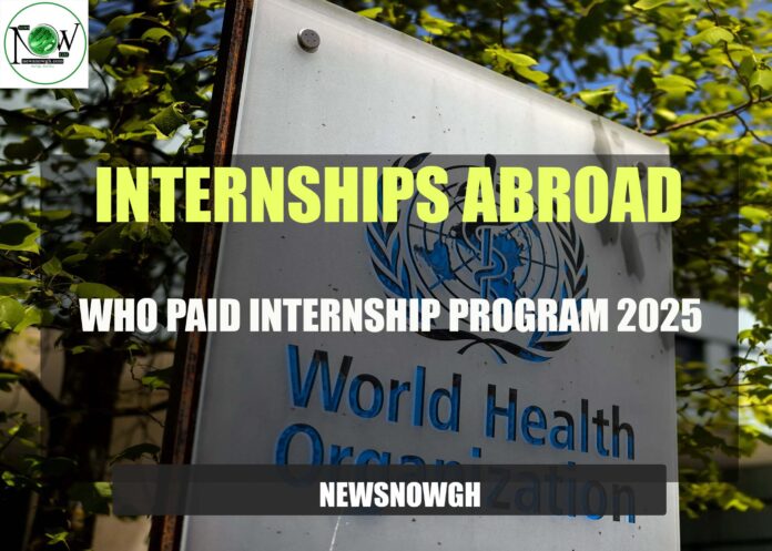WHO Paid Internship Program