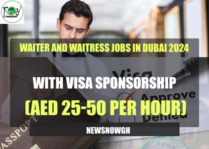 Waiter and Waitress Jobs in Dubai