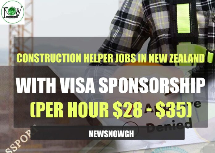 Construction Helper Jobs in New Zealand