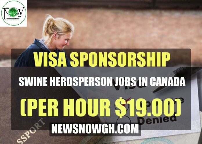 Swine Herdsperson Jobs in Canada