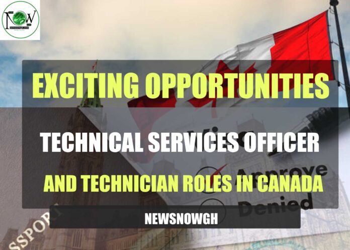 Technical Services Officer and Technician Roles in Canada