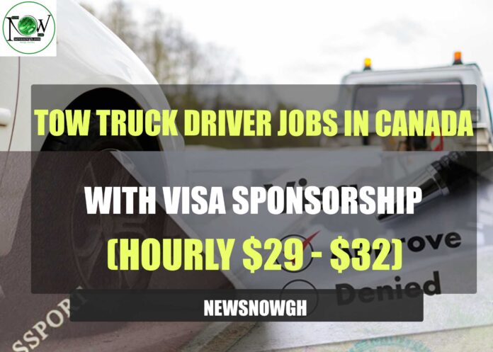 Tow Truck Driver Jobs in Canada
