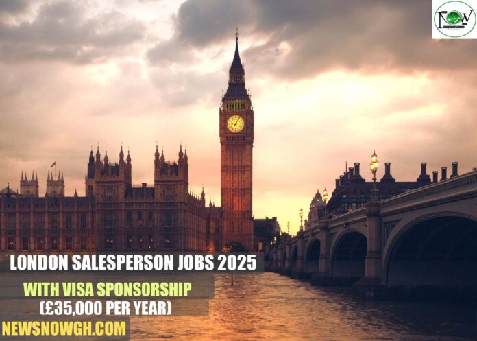 London Salesperson Jobs 2025